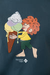 T-shirt "Pumuckl Ice Cream" - dark green, women