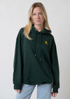 Hoodie "Peanuts: Not with me" - dark green