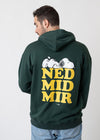 Hoodie "Peanuts: Not with me" - dark green