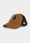 Cap "King Kong: Schleich di" - braun (Curved)